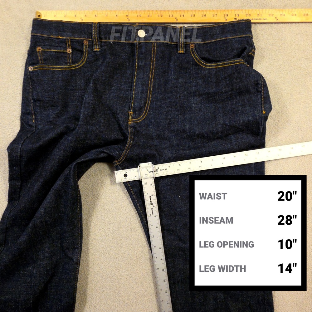 Lucky Brand Jeans Men 40x34 (Fits 40x28) Dark Wash 181 Relaxed Straight Workwear - Picture 2 of 12